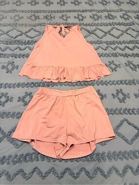 Balera by Weissman Pink Ruffle Dance Costume Set LC Lyrical Contemporary